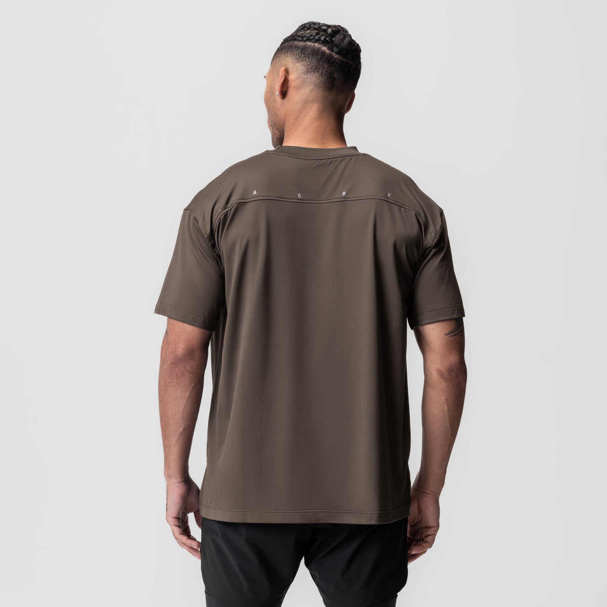 0822. AeroSilver® Oversized Tee - Deep Taupe