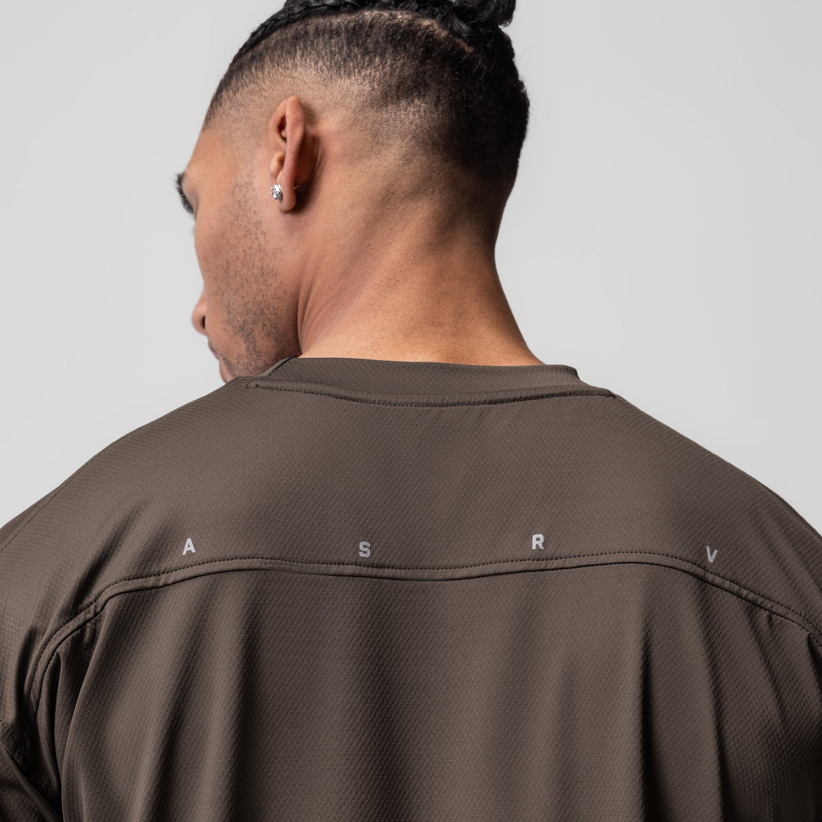 0822. AeroSilver® Oversized Tee - Deep Taupe