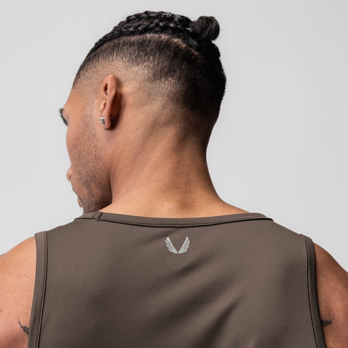 0830. AeroSilver® Tank Top - Deep Taupe