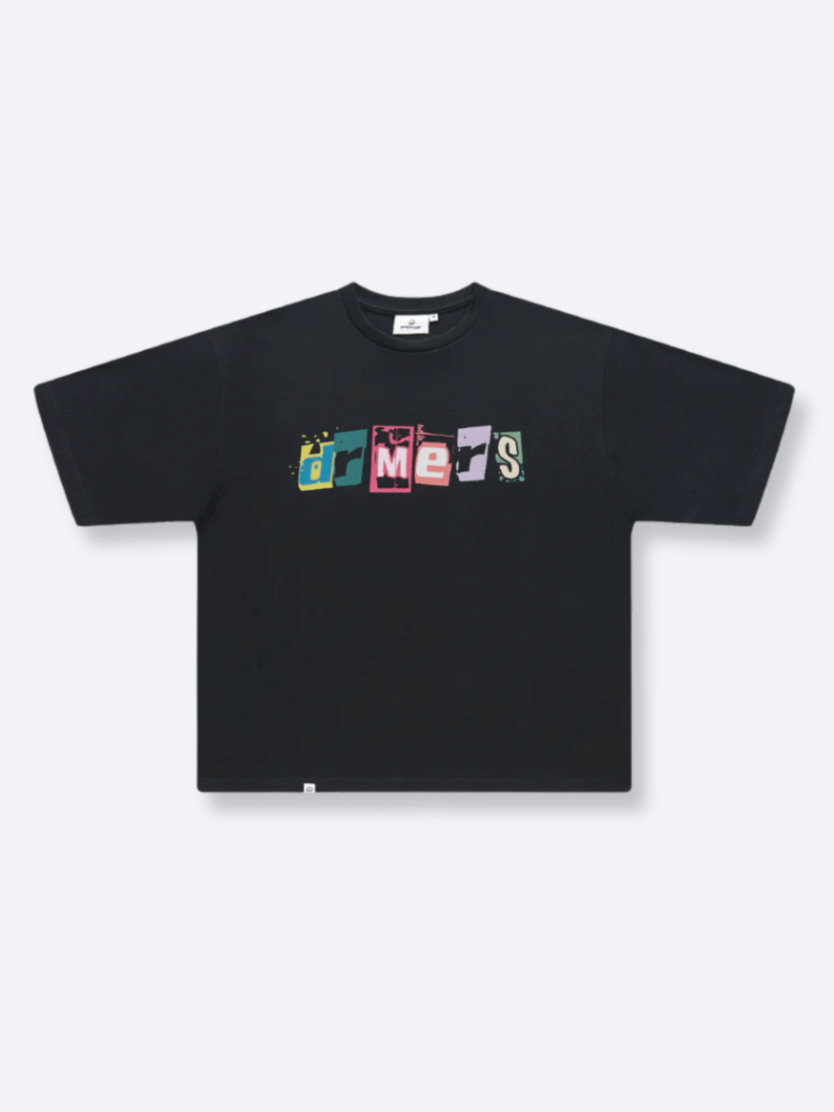 DISTORTED DRMERS TEE - BLACK
