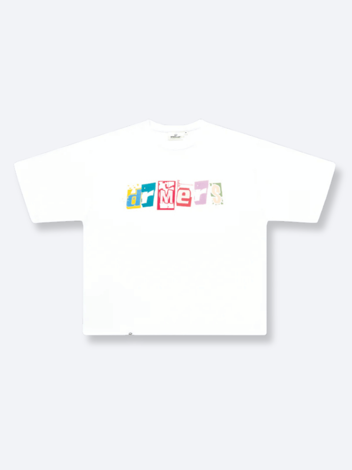 DISTORTED DRMERS TEE - WHITE
