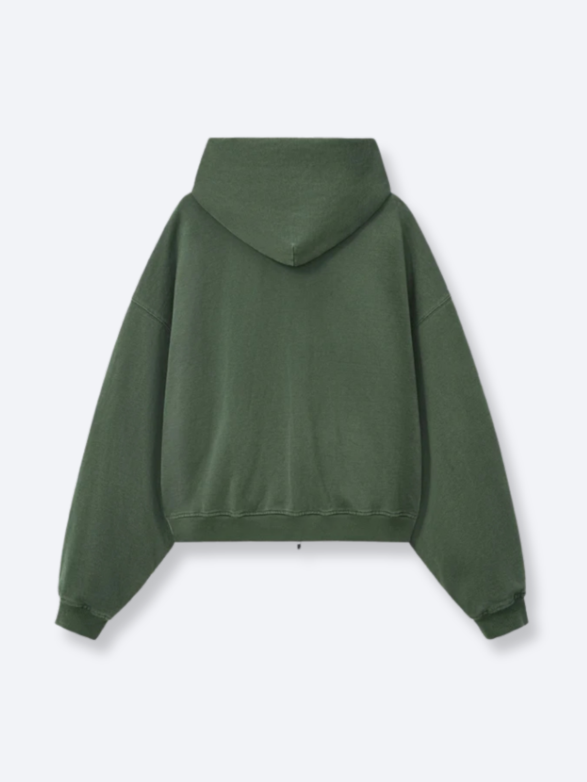 DISTRESSED LOGO ZIP UP - FADED PINE