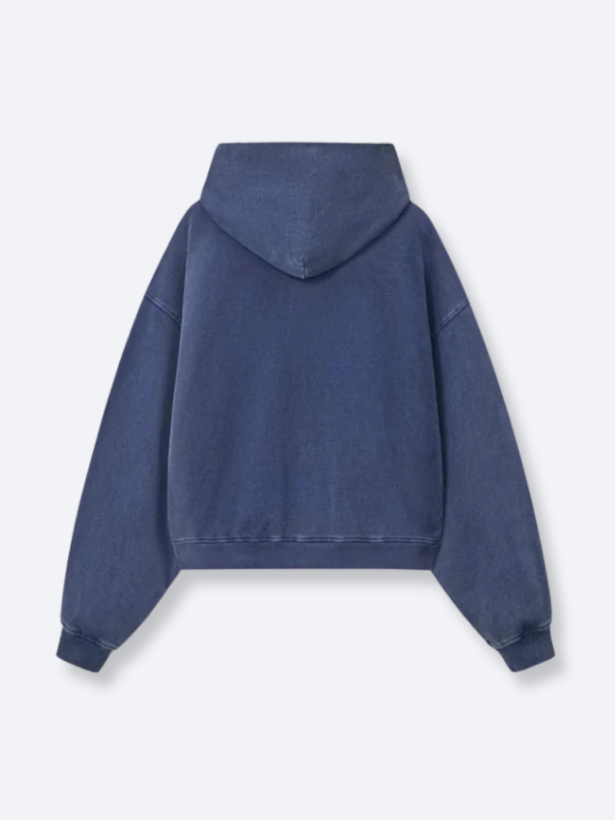 DISTRESSED LOGO ZIP UP - NAVY
