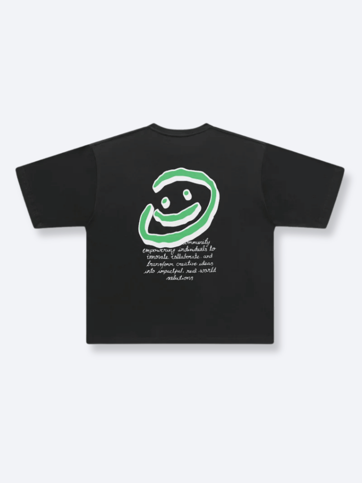 DOODLE SMILEY TEE - BLACK