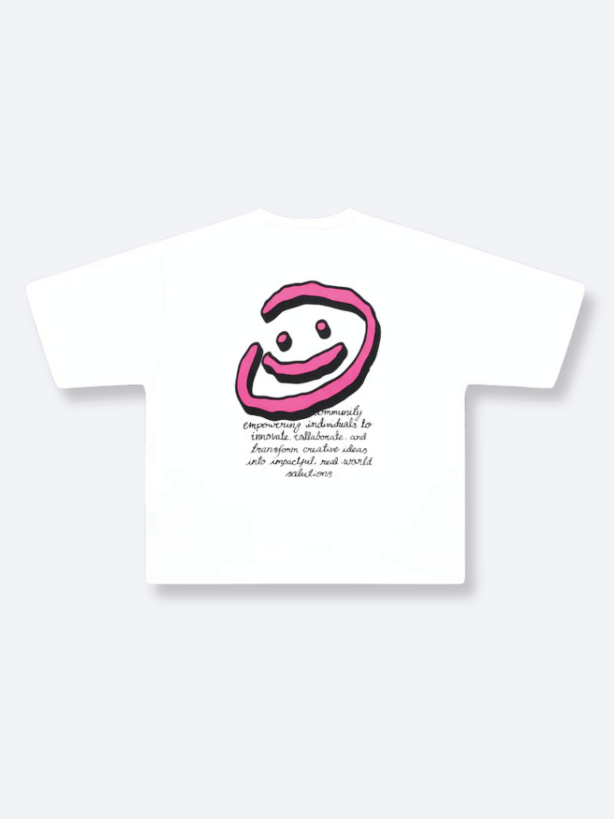 DOODLE SMILEY TEE - WHITE