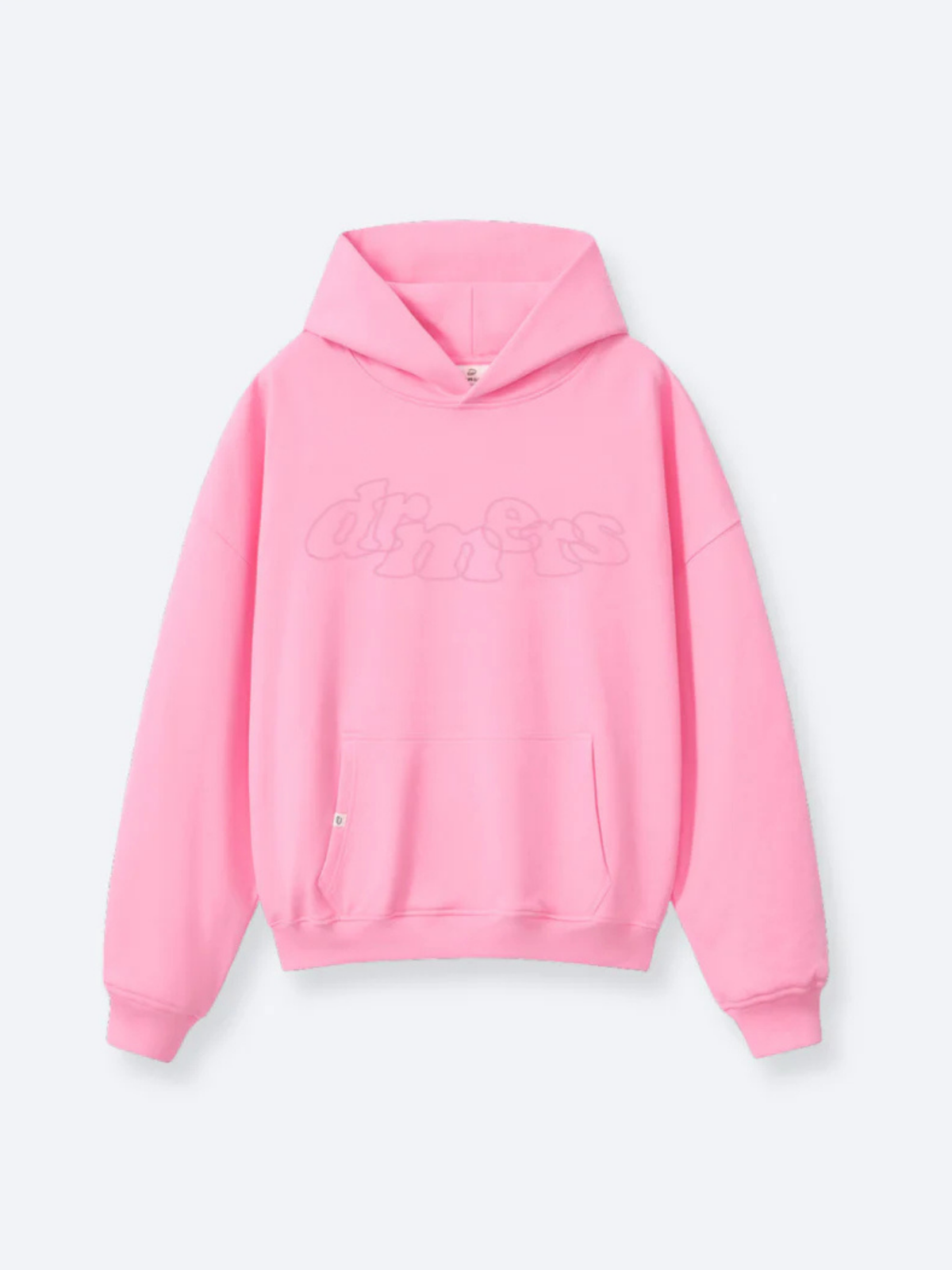 DOODLE TEXT HOODIE - PINK