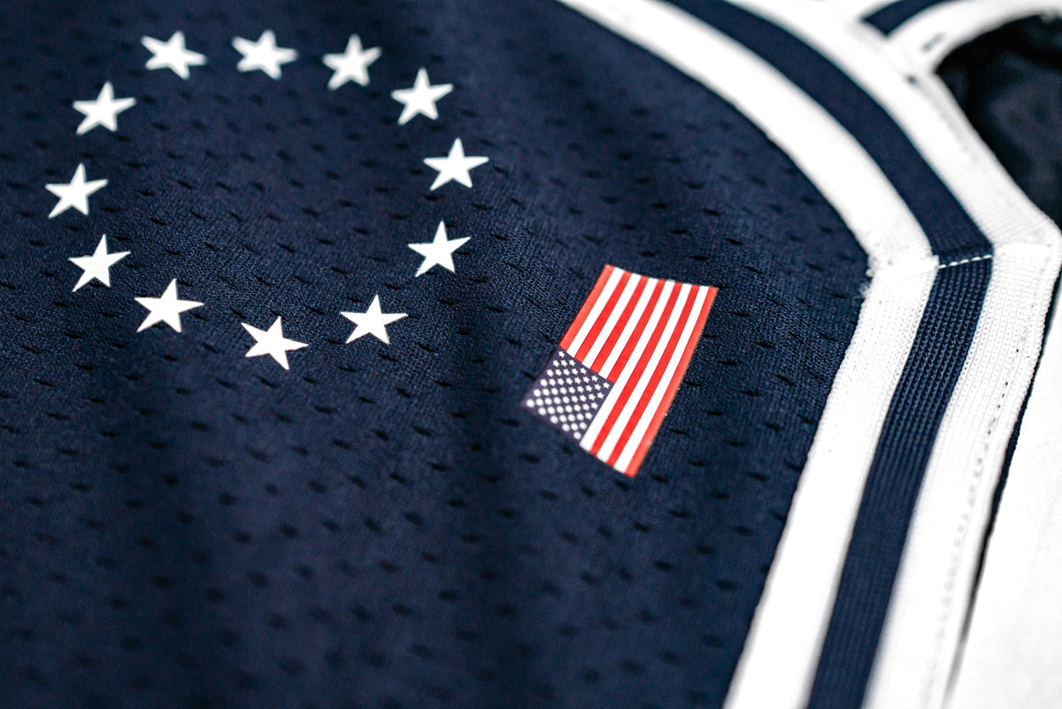 Retro National Mesh Shorts - Navy