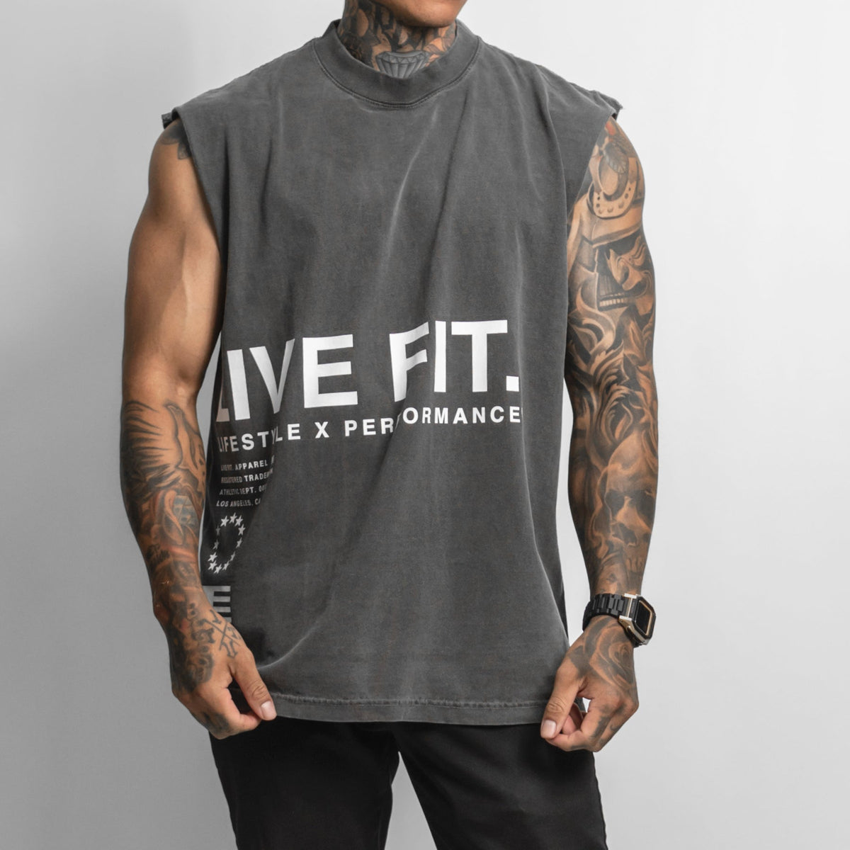 Urban Muscle Tank - Shadow / White
