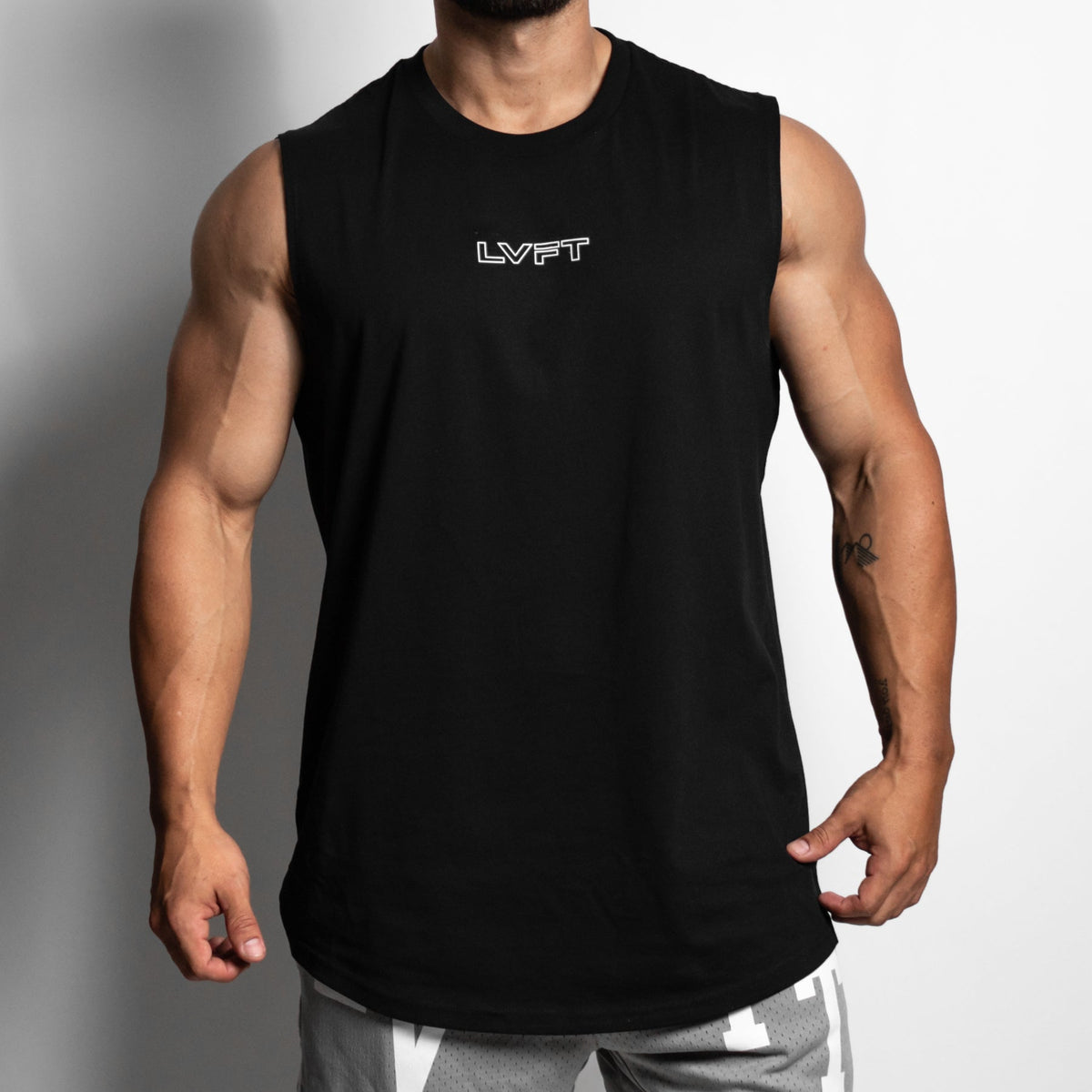 Slate Scallop Tank - Black