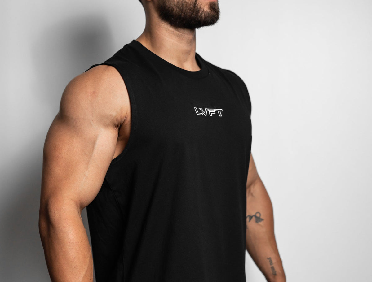 Slate Scallop Tank - Black