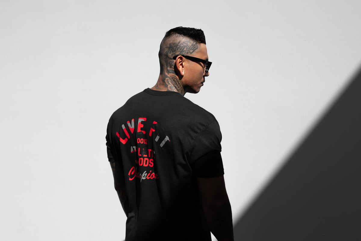 Athletic Goods Tee - Black / Red Camo