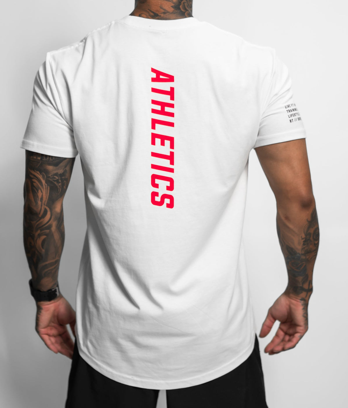 Athletics Scallop Tee - White / Infra Red