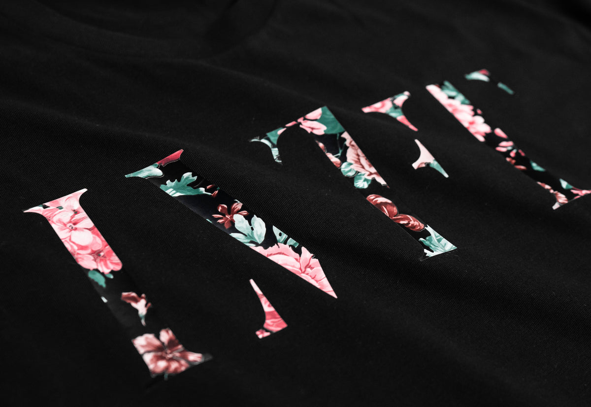 Echo Noir Scallop Tee - Black