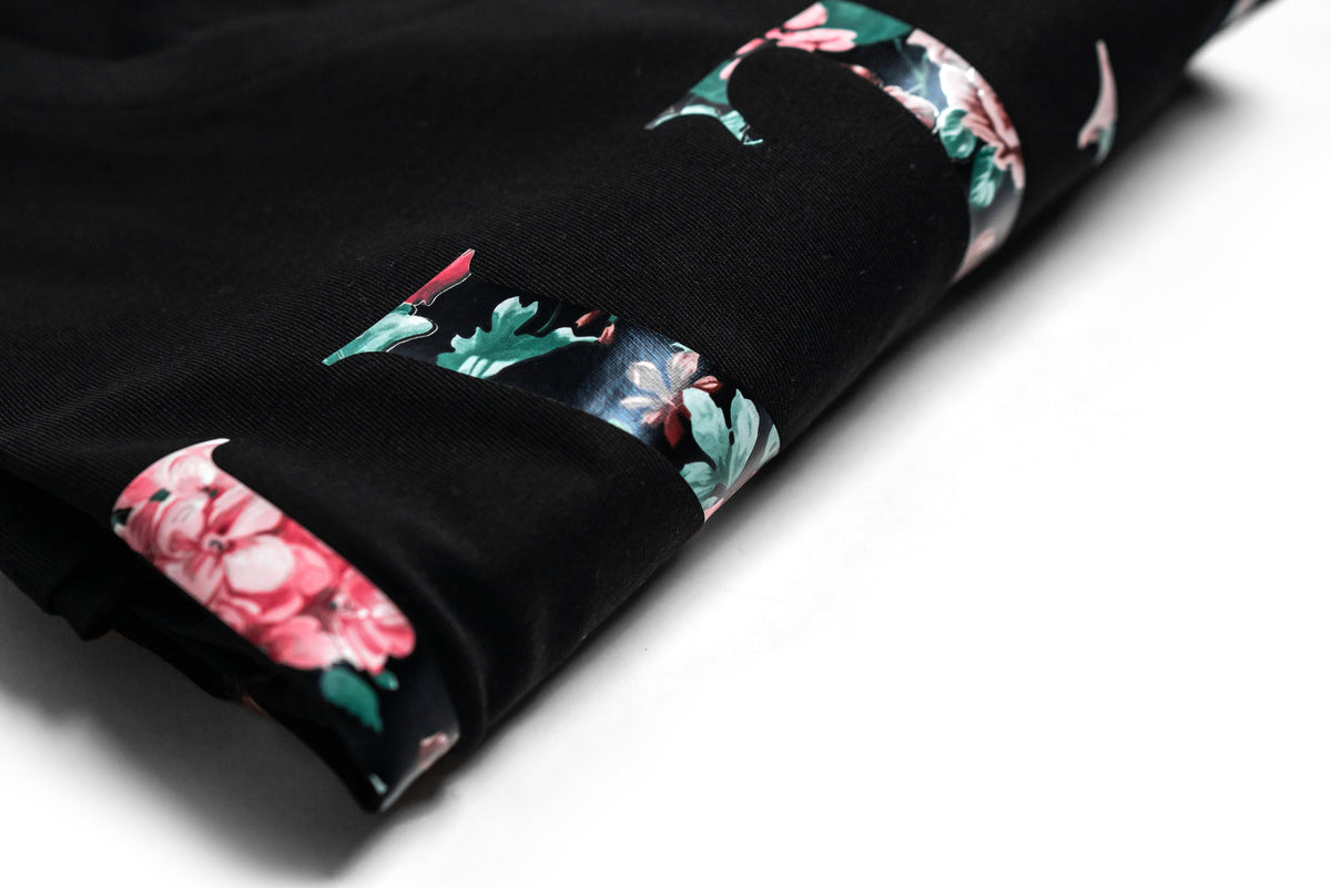 Echo Noir Scallop Tee - Black
