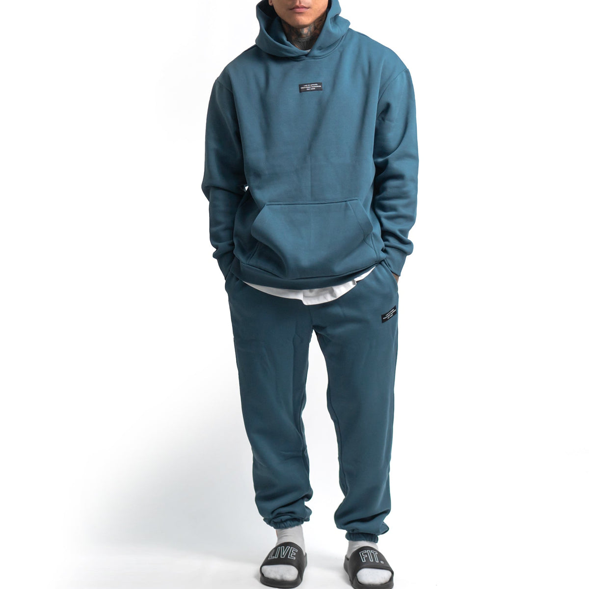 Core Fleece Sweatpants - Deep Cyan