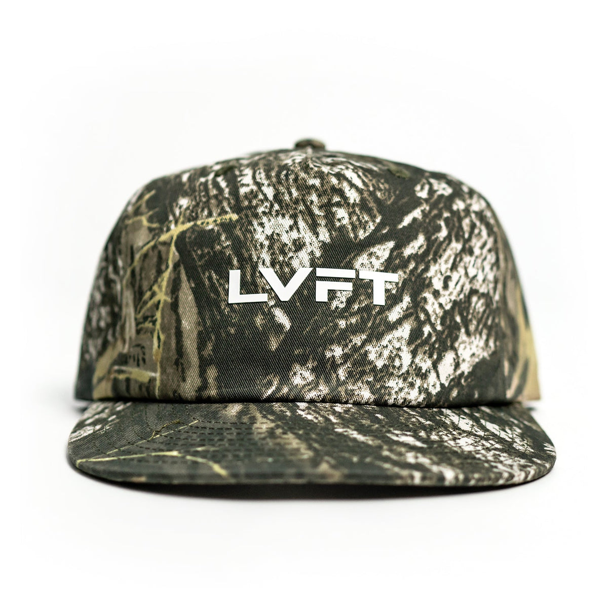 Slate Cotton Twill Flatbill Snapback - Tree Camo