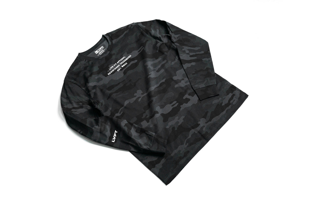 EST. Long Sleeve Tee - Black Camo
