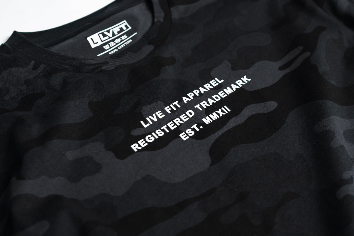 EST. Long Sleeve Tee - Black Camo