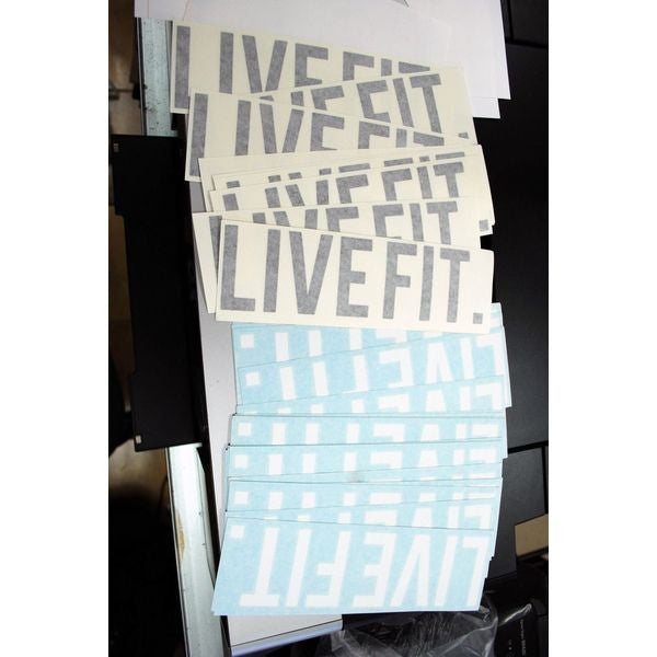 LIVE FIT. Decal 8”
