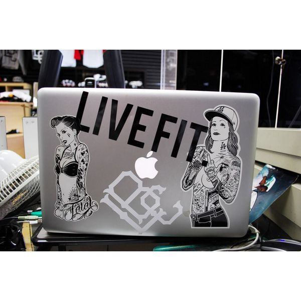 LIVE FIT. Decal 8”