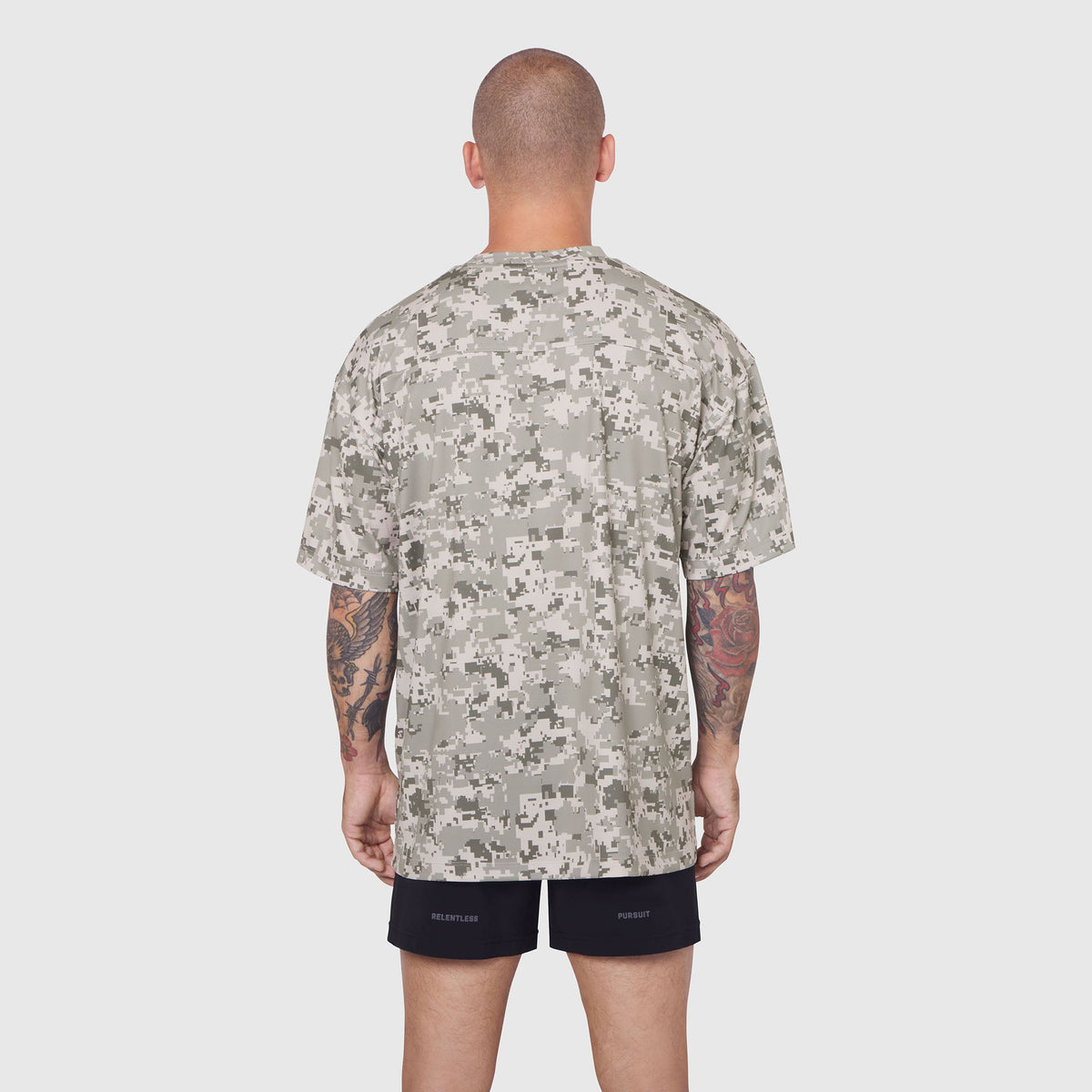 0822. AeroSilver® Oversized Tee - Digital Camo