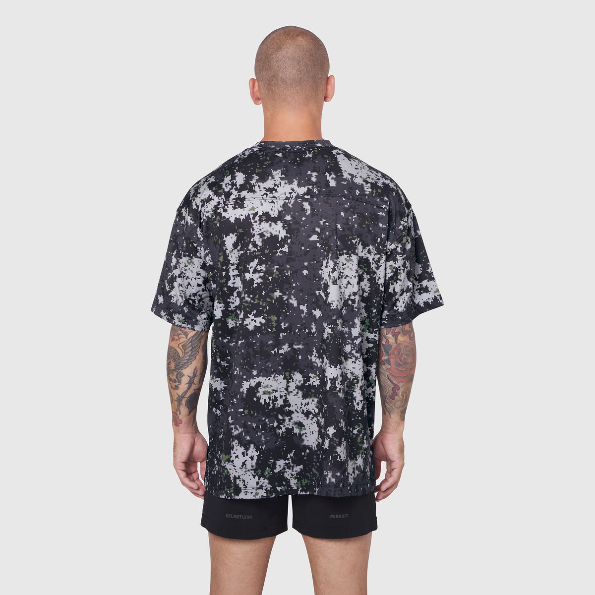 0822. AeroSilver® Oversized Tee - Pixel Camo