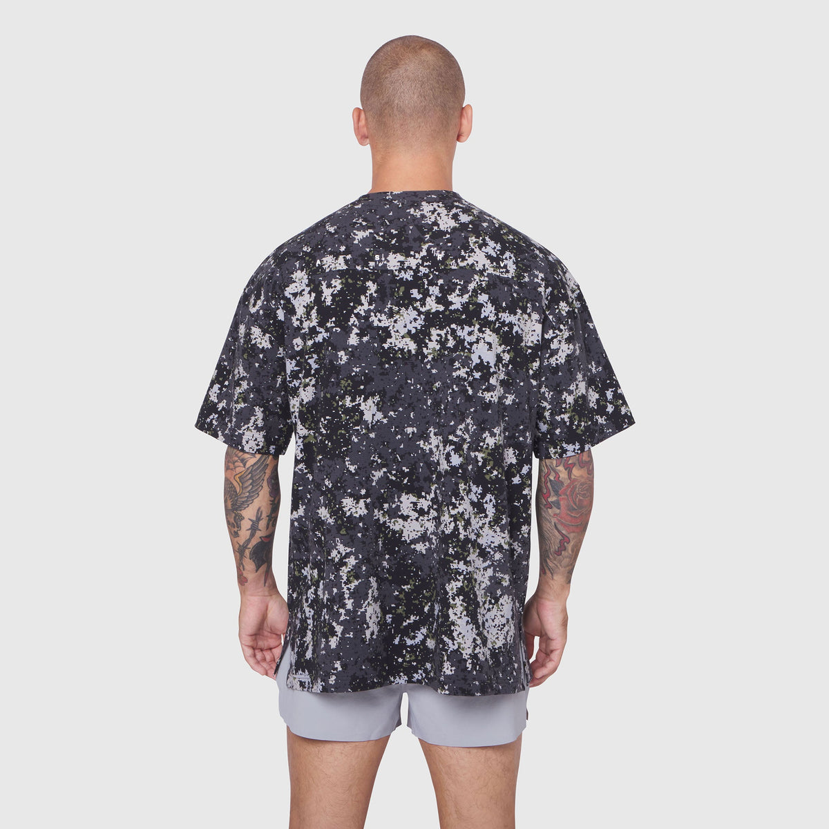 0824. Supima® Oversized Tee - Pixel Camo