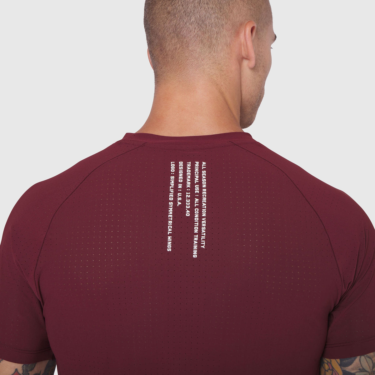 0948. Laser-Vent™ Established Tee - Crimson