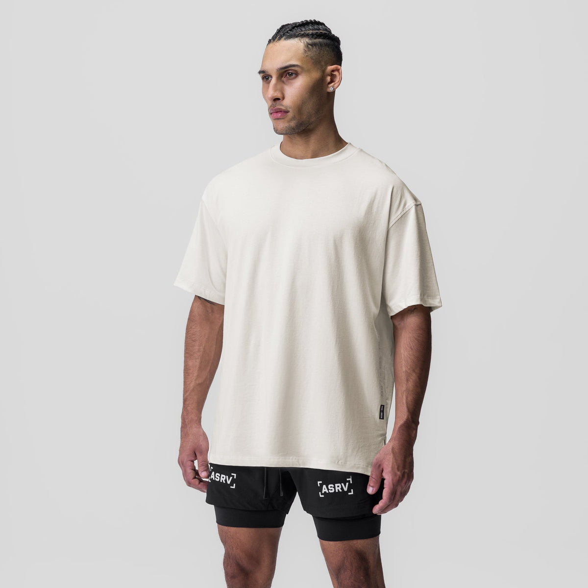 0824. Supima® Oversized Tee - Ivory Cream