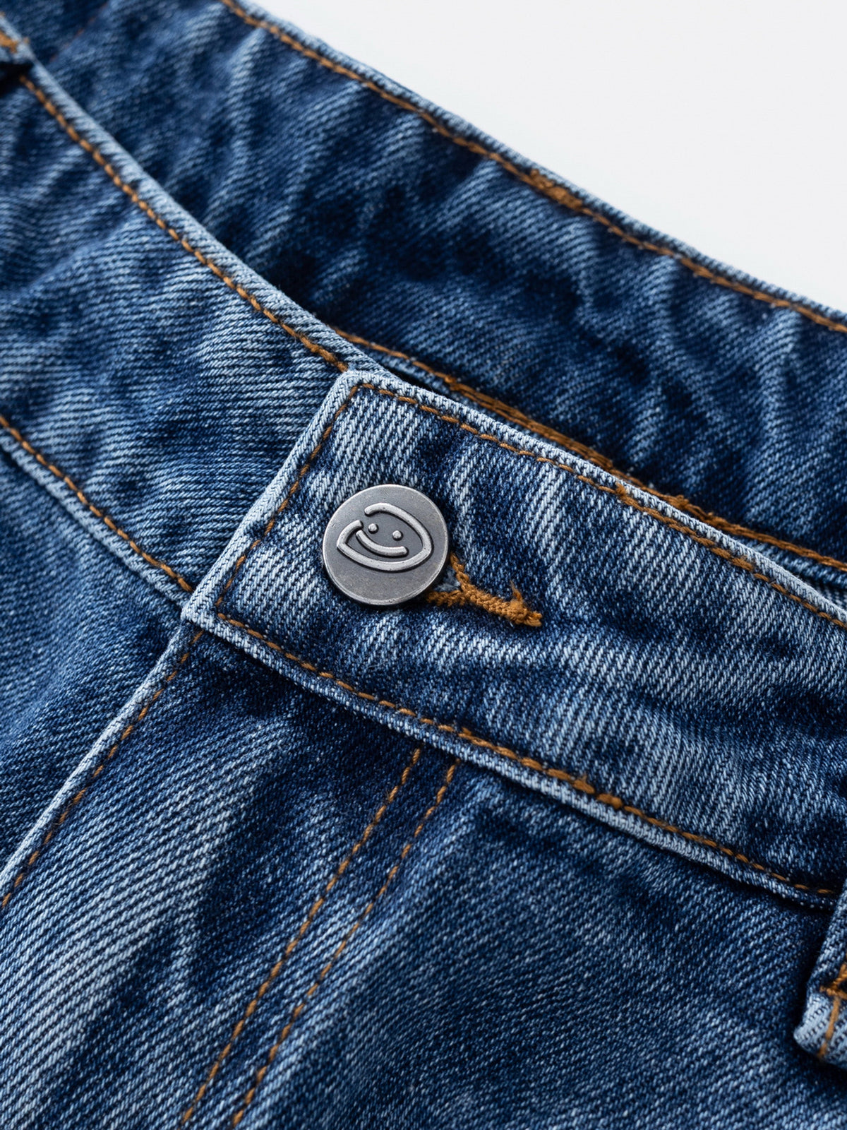 MUD STAINED JEANS - DARK BLUE
