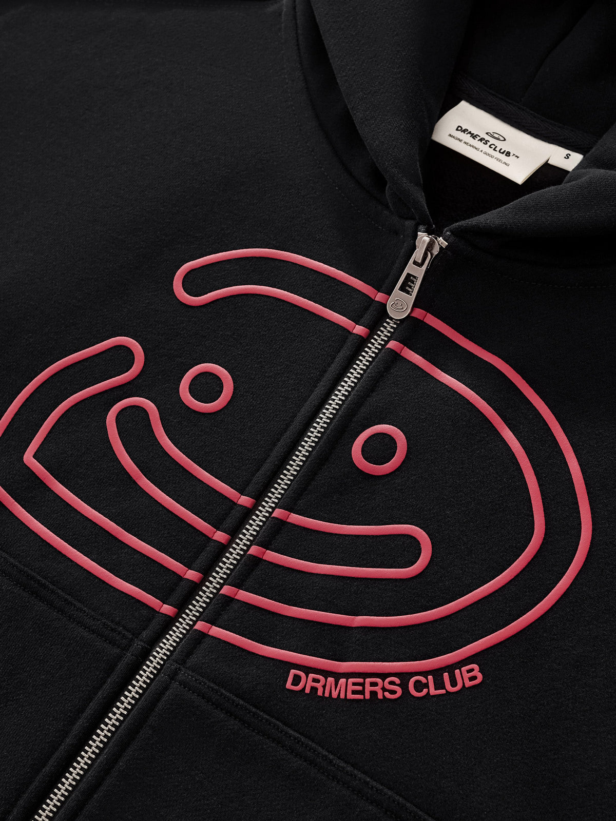 SMILEY BOXY DOUBLE ZIP - BLACK