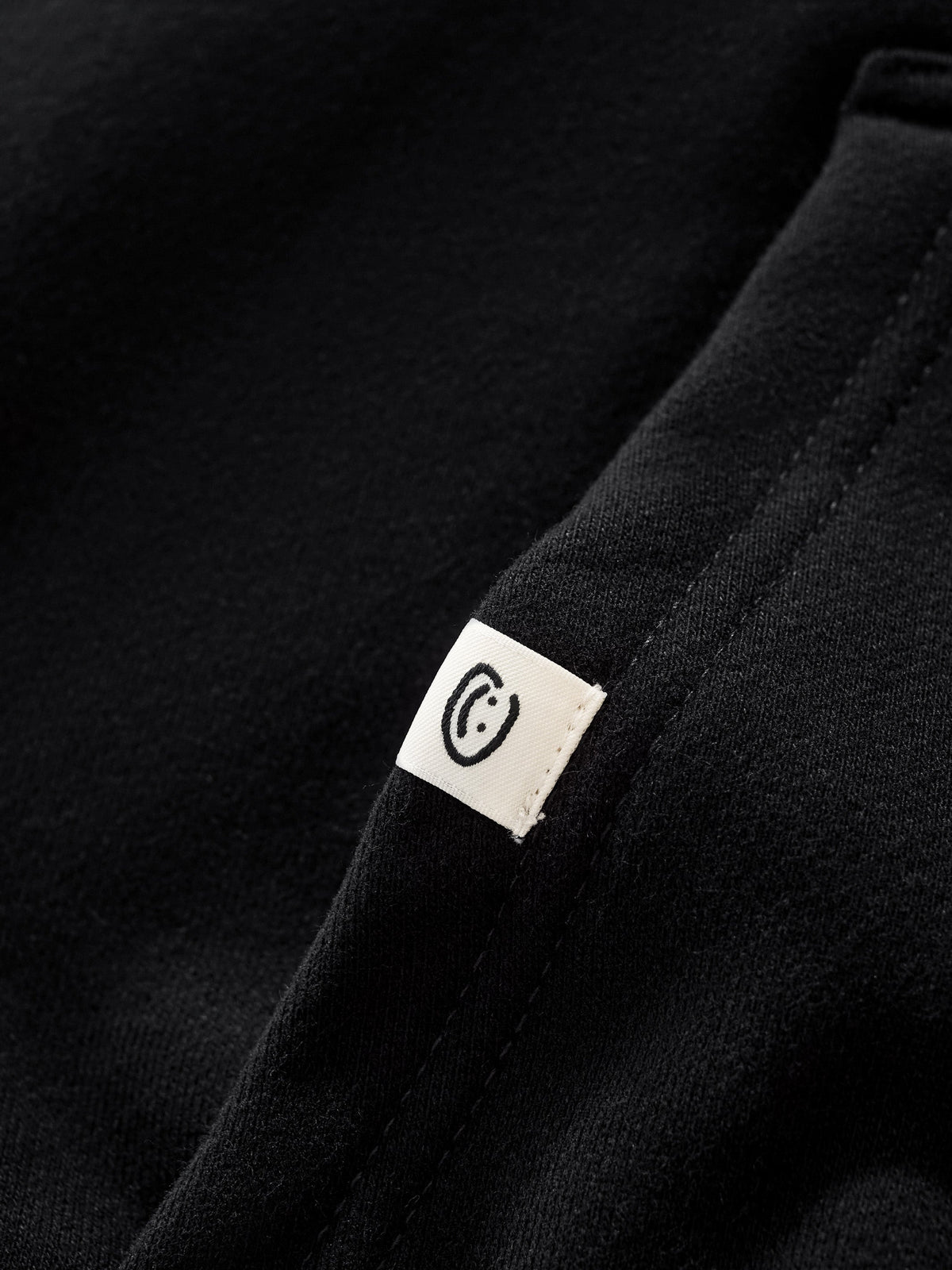 SMILEY BOXY DOUBLE ZIP - BLACK