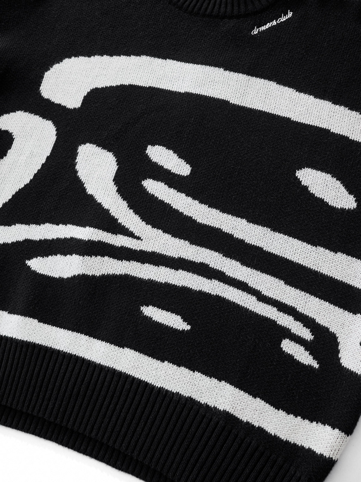 TRIPLE SMILEY KNIT - BLACK