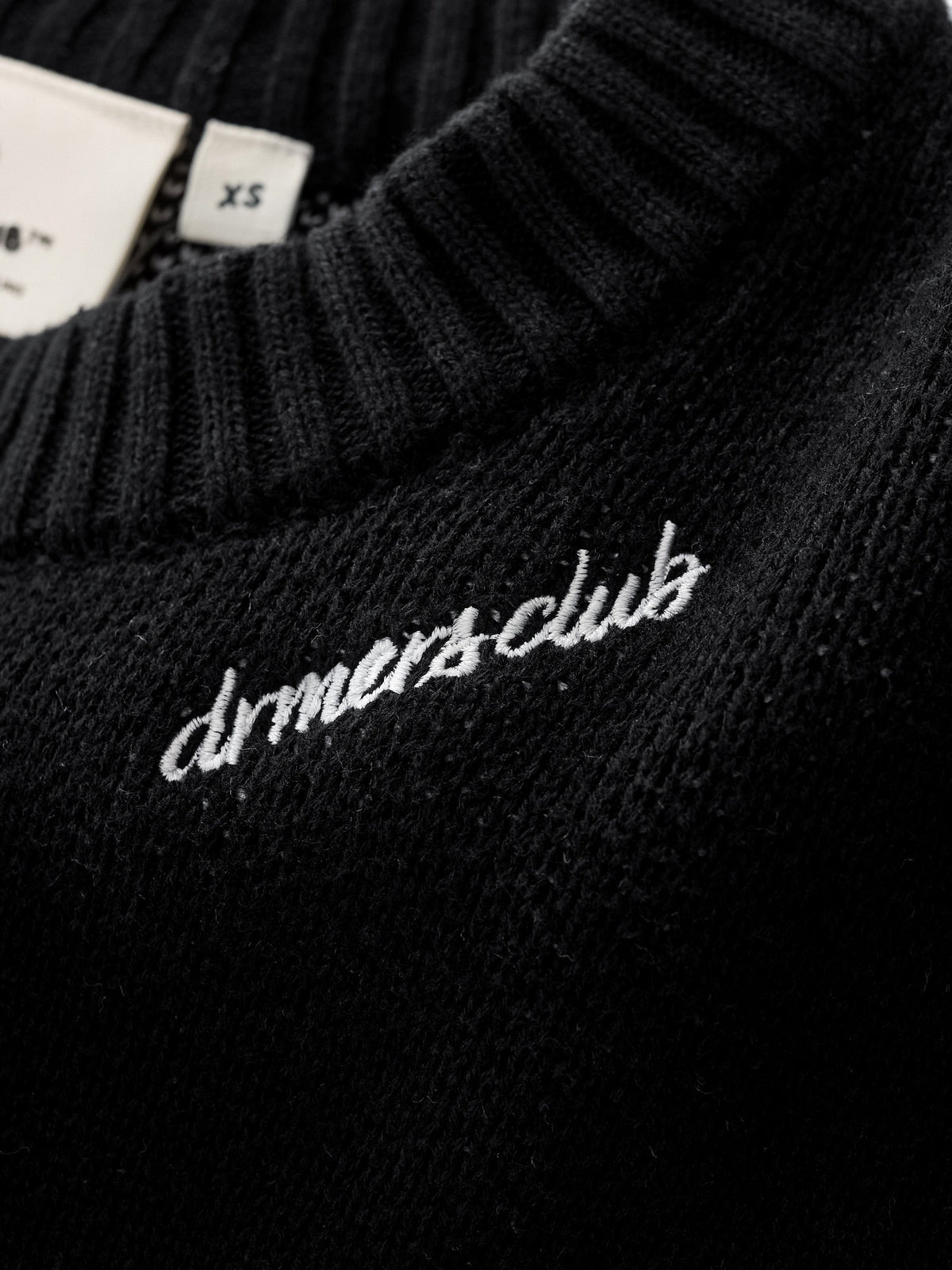 TRIPLE SMILEY KNIT - BLACK
