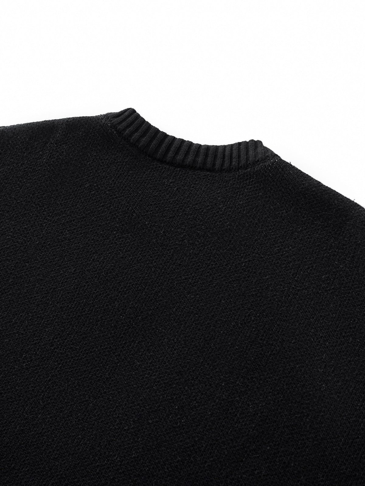 TRIPLE SMILEY KNIT - BLACK