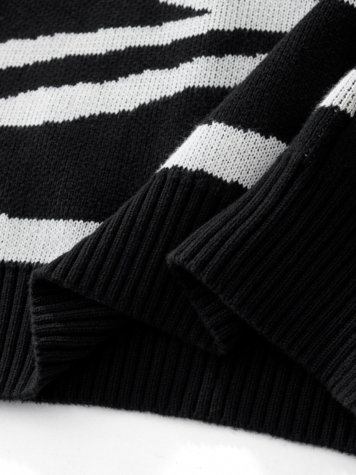 TRIPLE SMILEY KNIT - BLACK