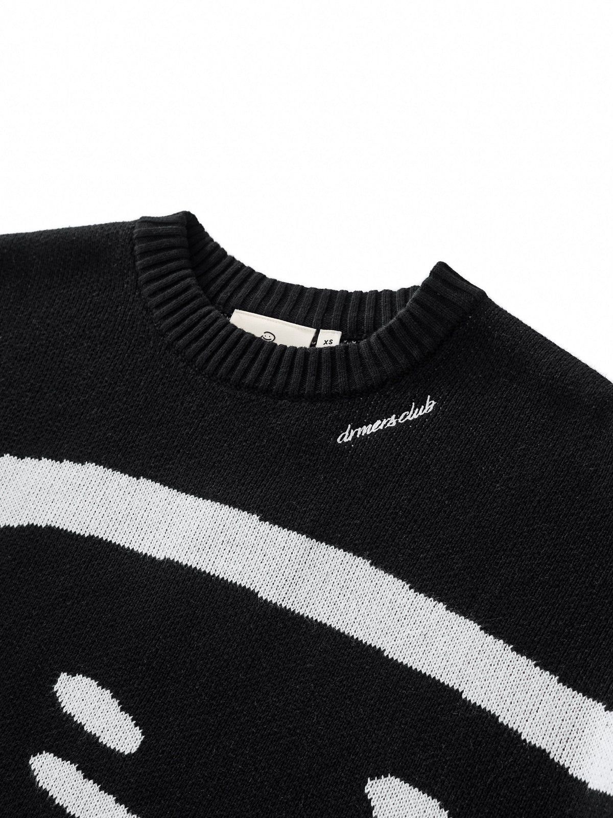 TRIPLE SMILEY KNIT - BLACK