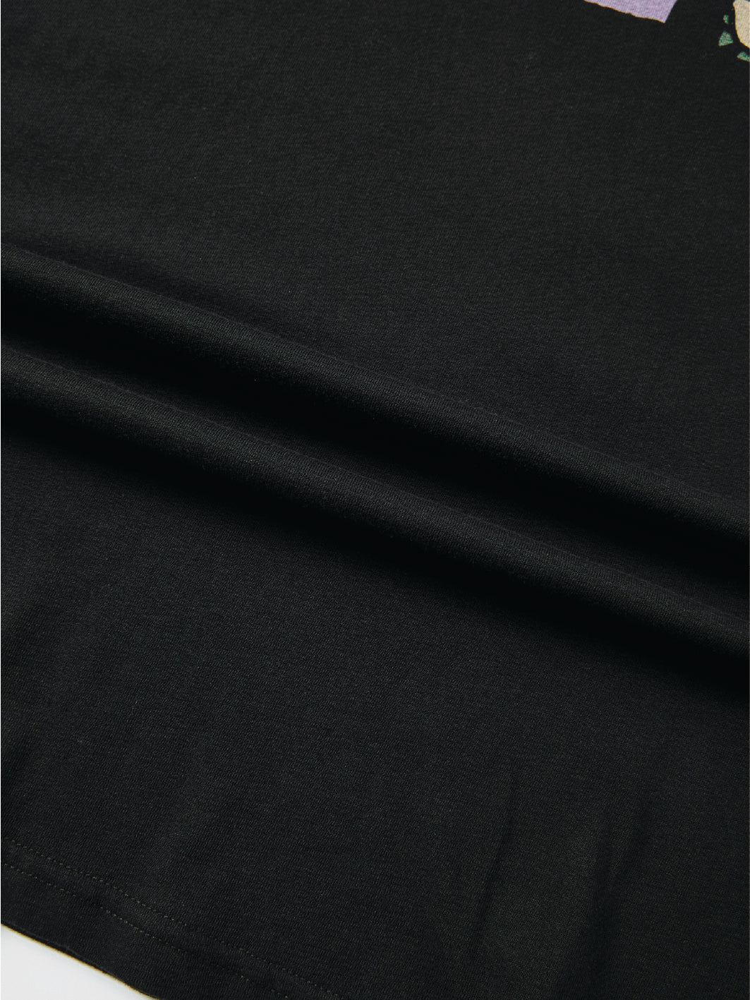DISTORTED DRMERS TEE - BLACK