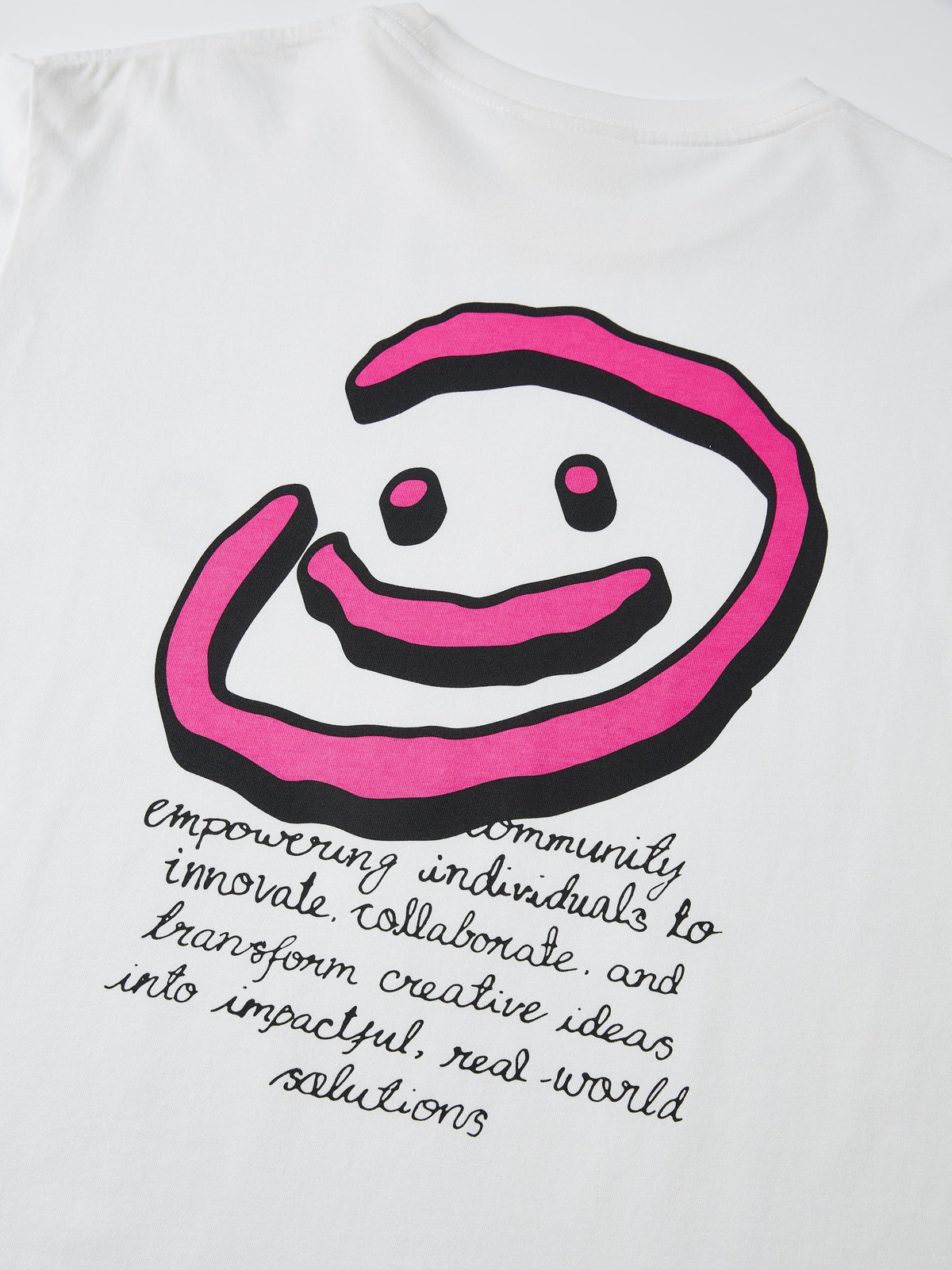 DOODLE SMILEY TEE - WHITE