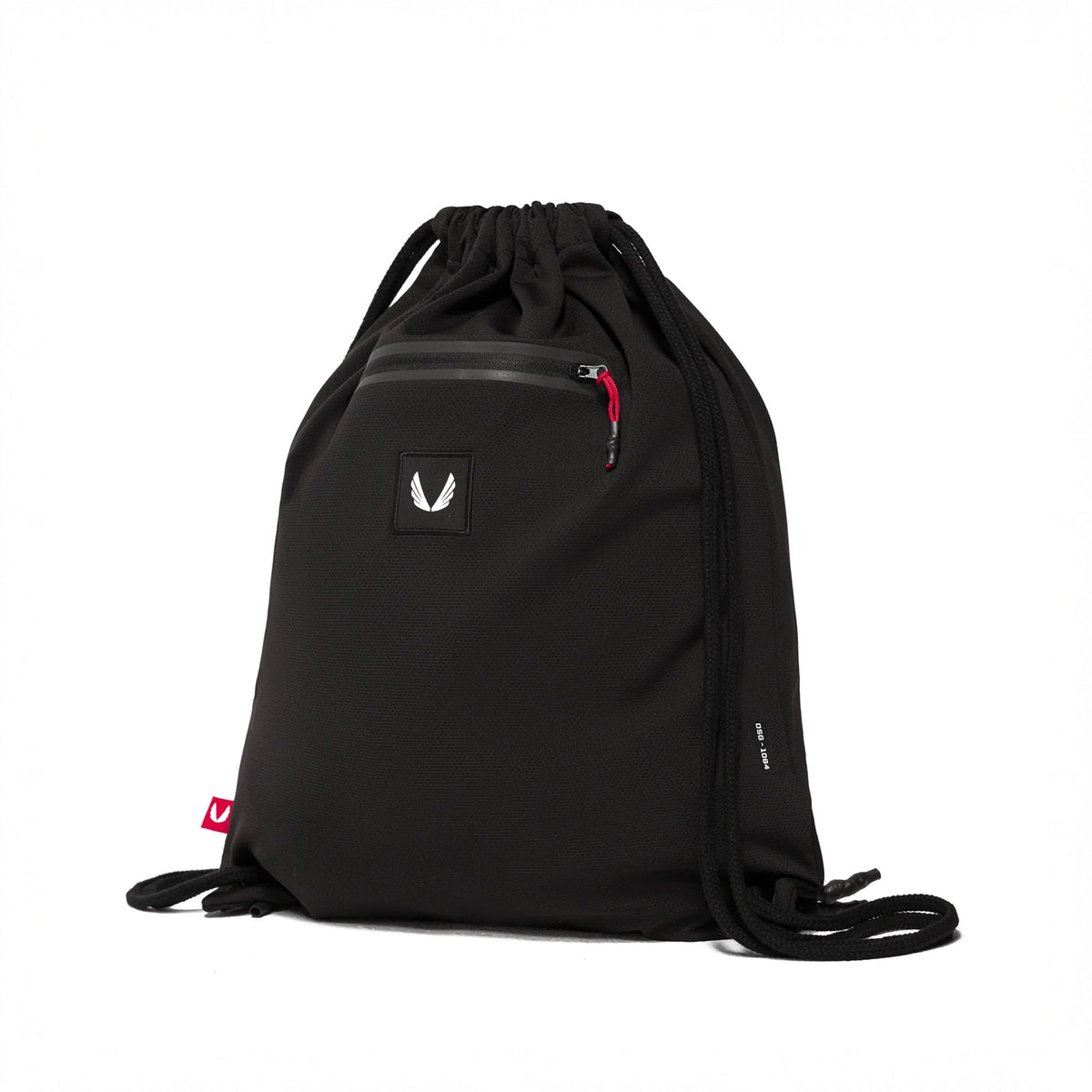 1084. Antibacterial Mesh Drawstring Bag - Black