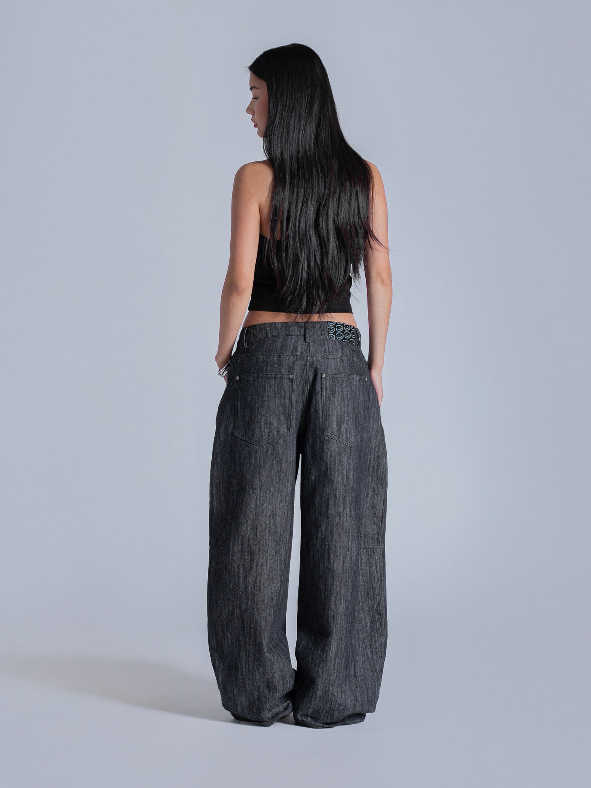 DRIFT RAW DENIM JEANS - BLACK