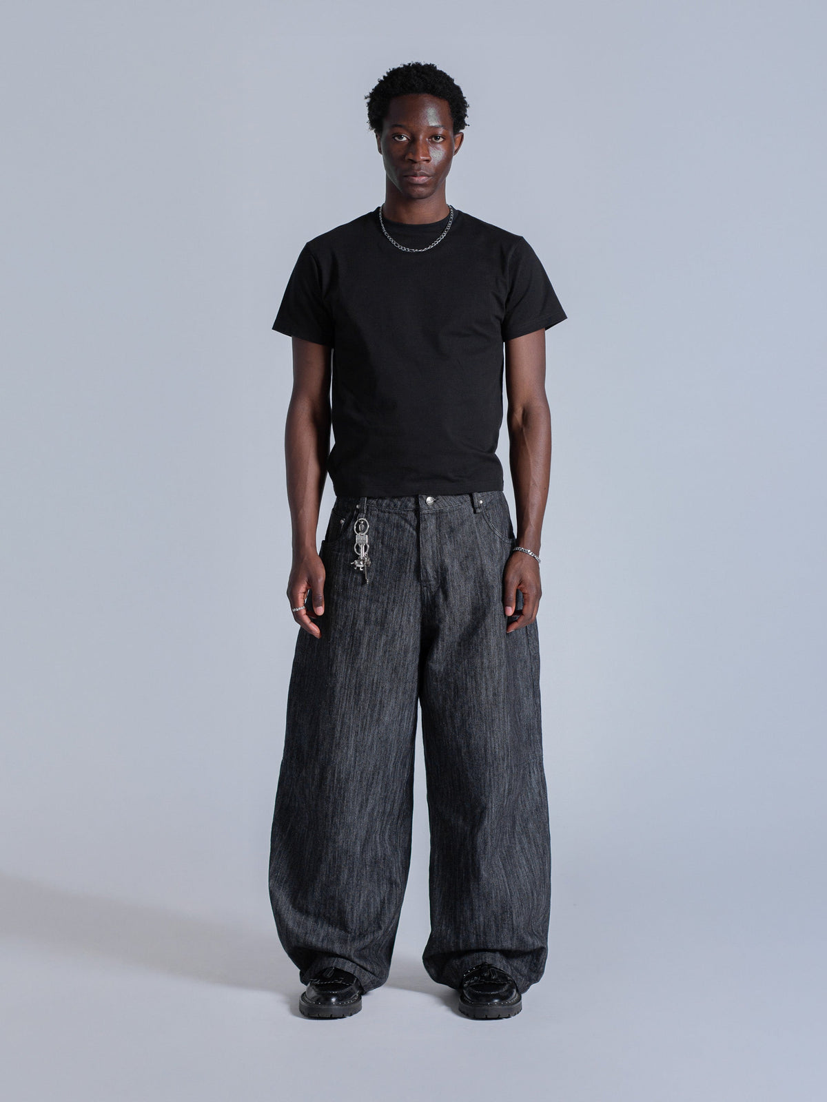 DRIFT RAW DENIM JEANS - BLACK