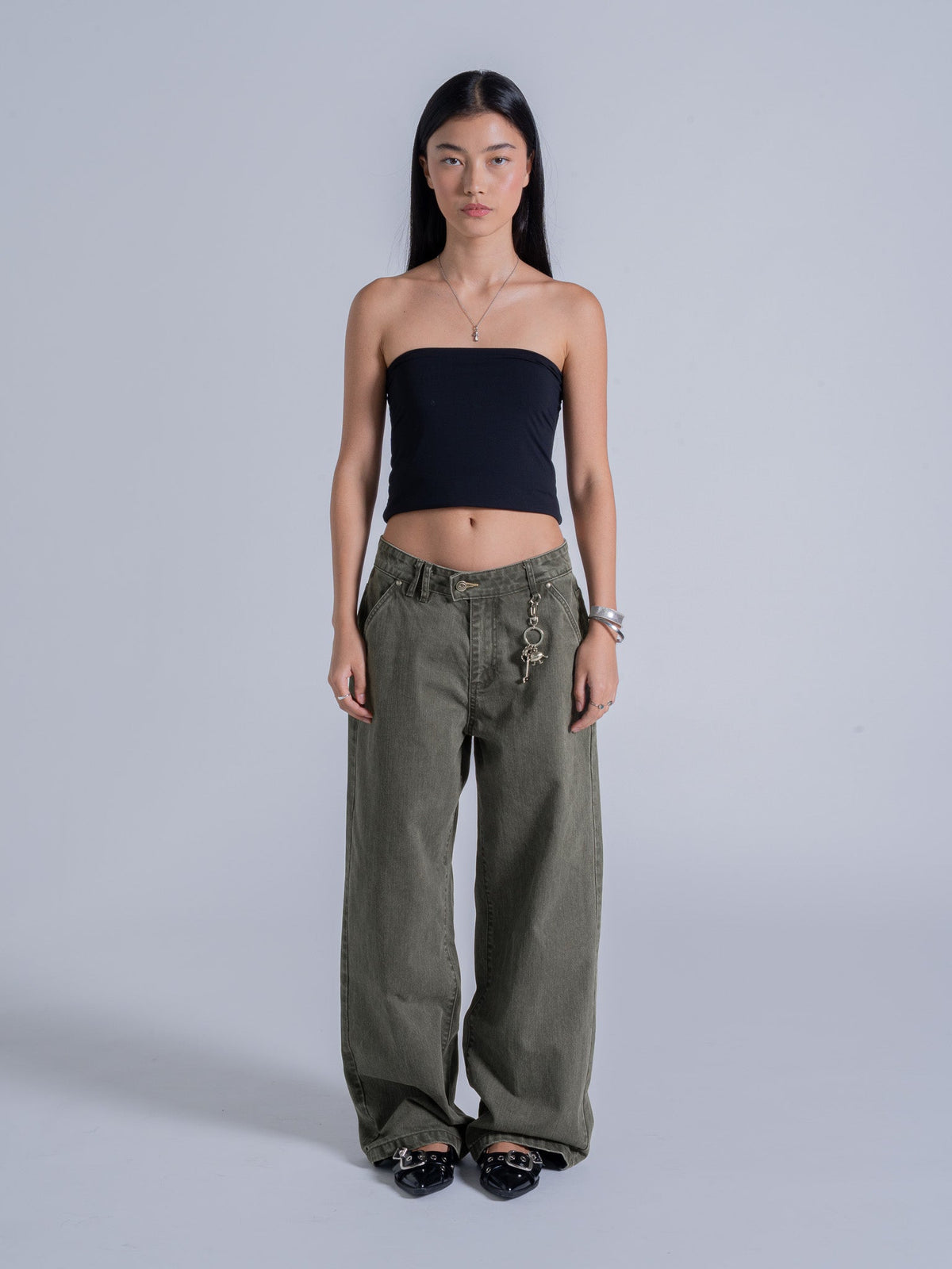 TRACE TROUSER - ARMY GREEN
