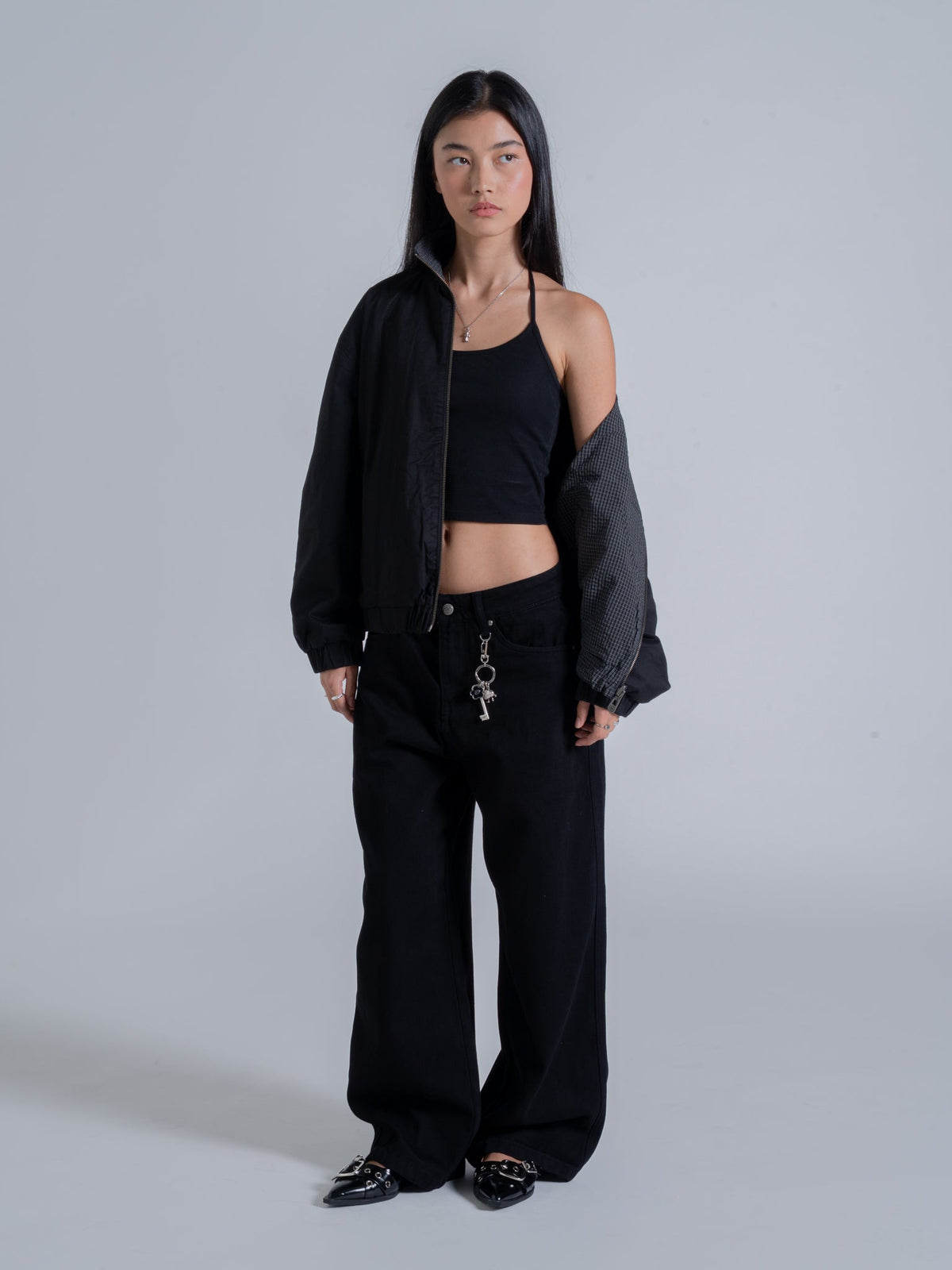IN-BETWEEN REVERSIBLE JACKET - BLACK