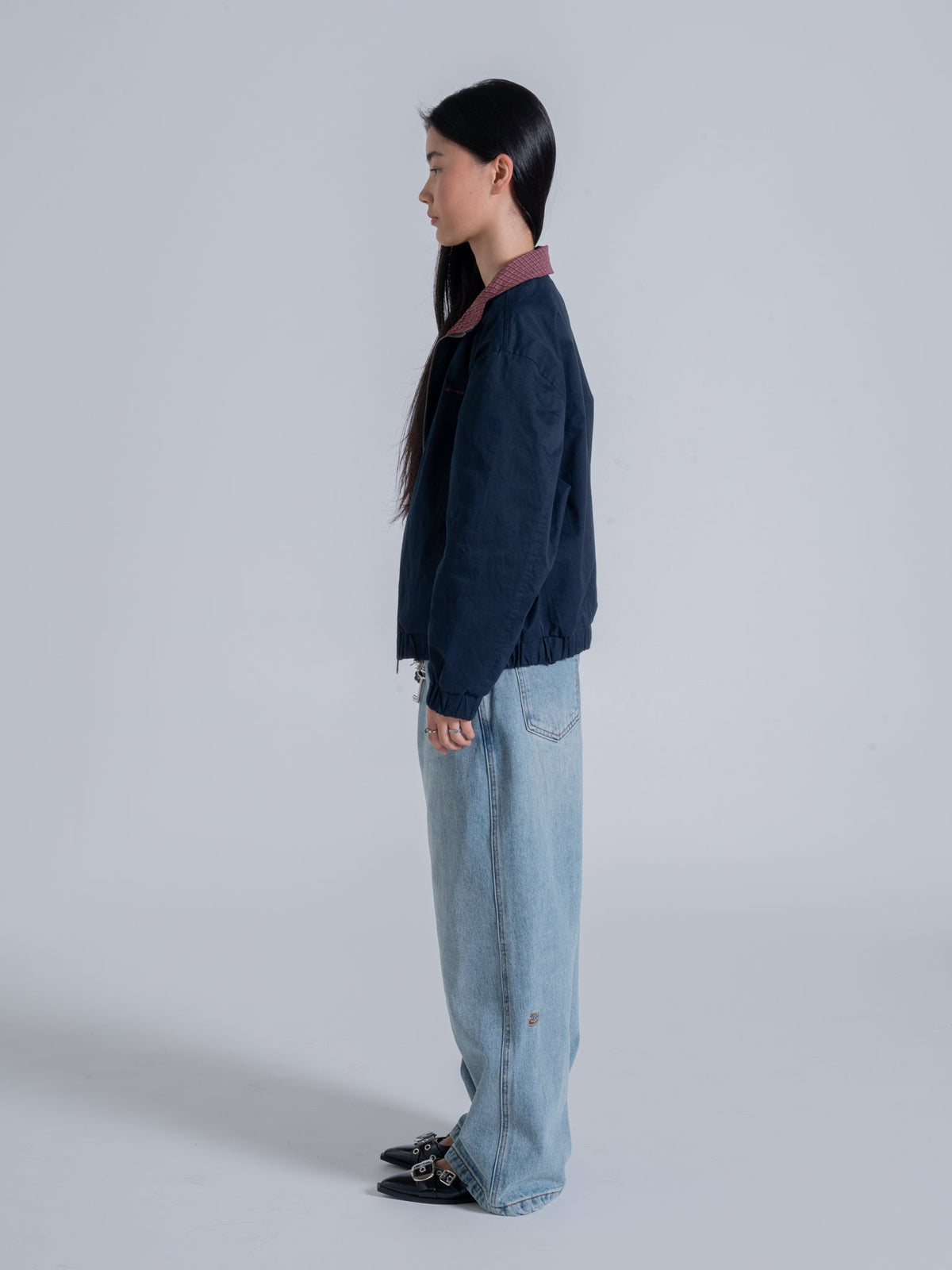 IN-BETWEEN REVERSIBLE JACKET - NAVY/BURGUNDY