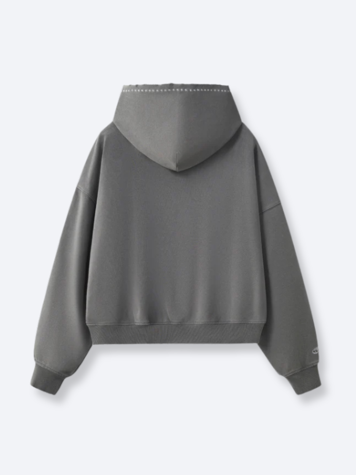 EMBROIDERED STARS HOODIE - WARM GREY