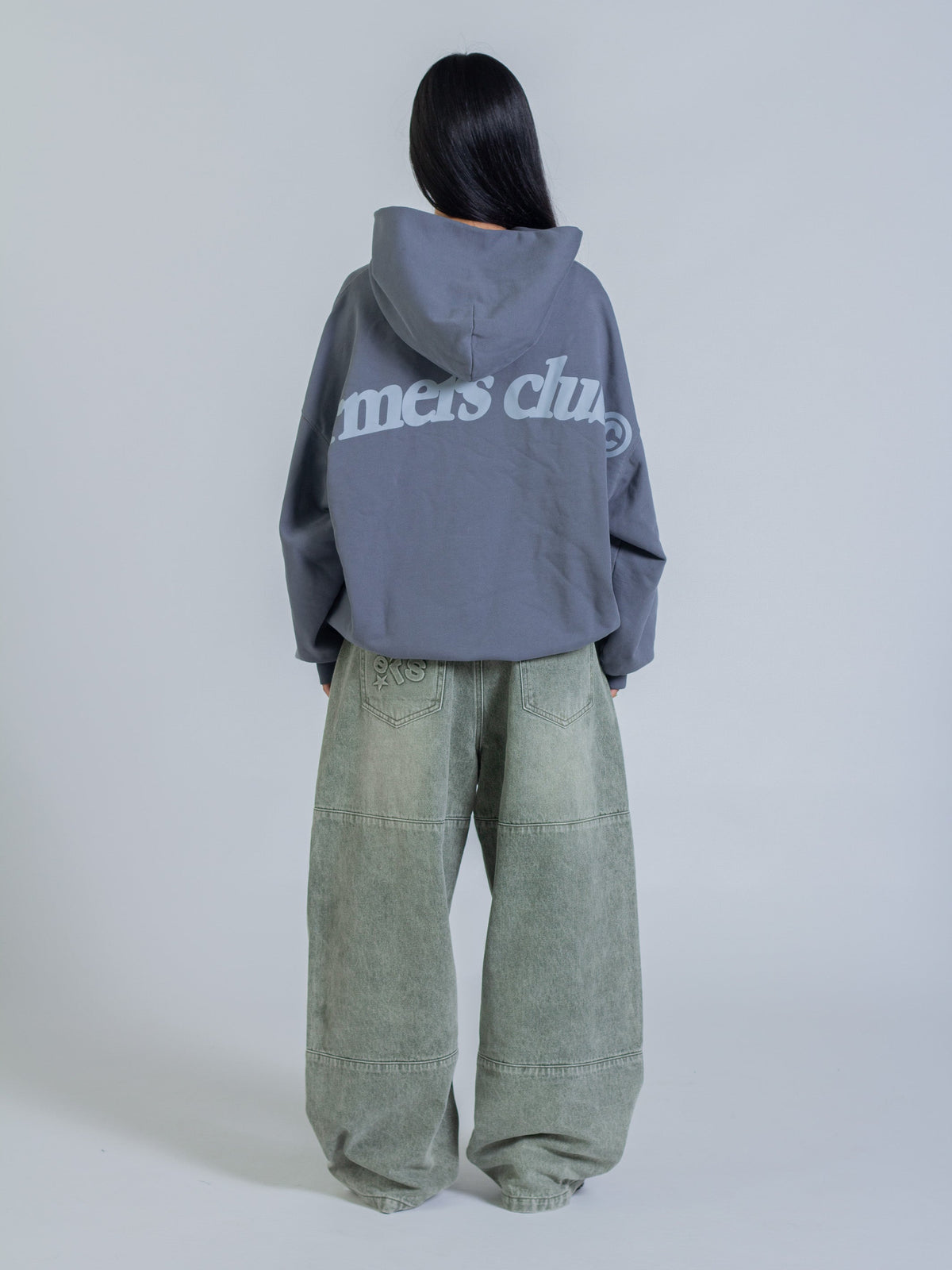 ARCH HOODIE - STONE BLUE