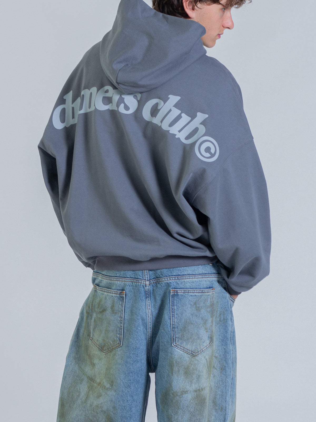 ARCH HOODIE - STONE BLUE