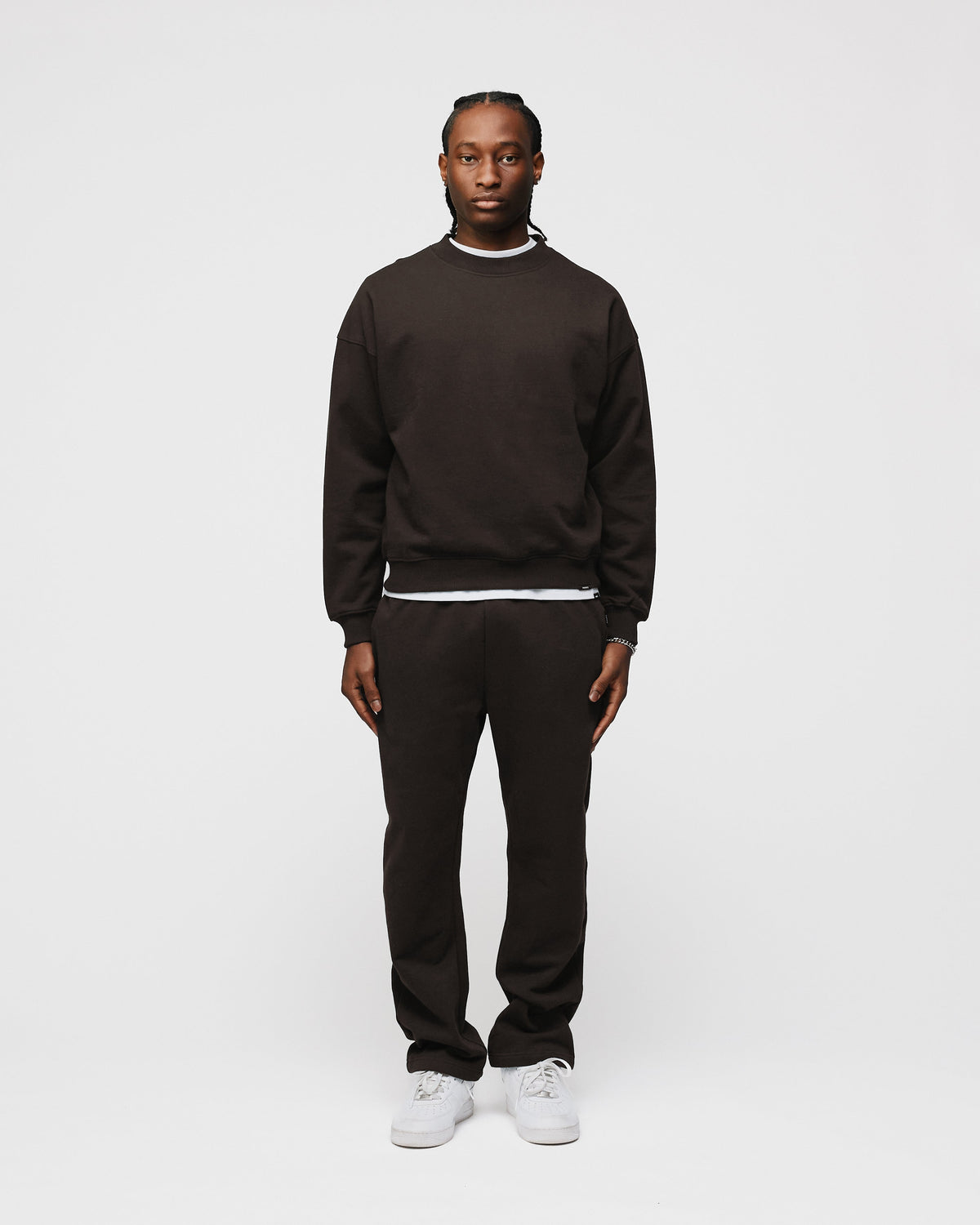 Open Bottom Sweatpants - Espresso