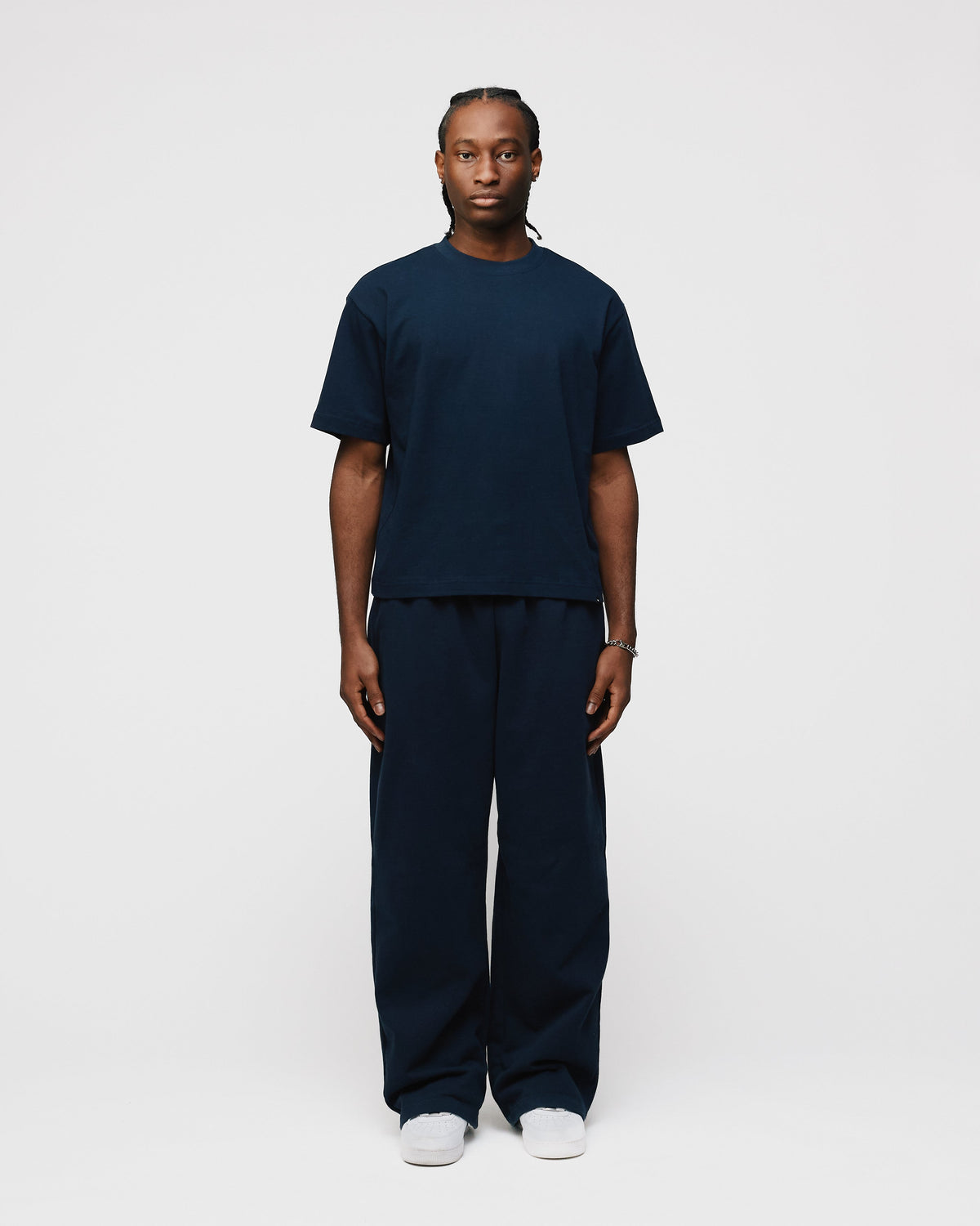 Cropped T-Shirt - Navy
